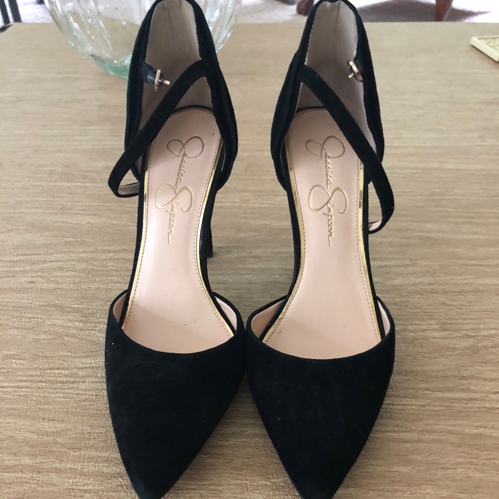Jessica Simpson velvet pumps